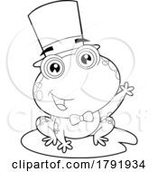 Cartoon Black And White Frog Groom by Hit Toon