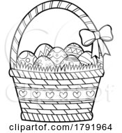 Poster, Art Print Of Easter Basket With Eggs