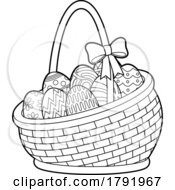 Poster, Art Print Of Easter Basket With Eggs
