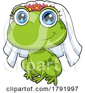 Poster, Art Print Of Cartoon Frog Bride