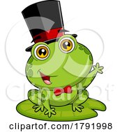 Poster, Art Print Of Cartoon Frog Groom