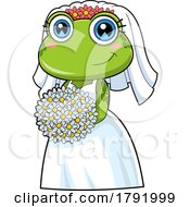 Poster, Art Print Of Cartoon Frog Bride