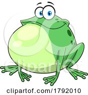 Poster, Art Print Of Cartoon Chubby Frog
