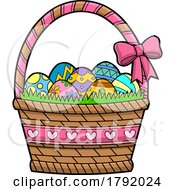 Easter Basket With Eggs