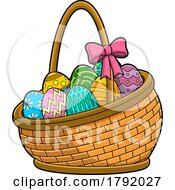 Easter Basket With Eggs