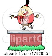 Cartoon Humpty Dumpty On A Wall