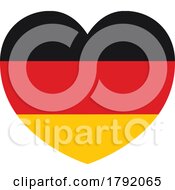 German Germany Flag Heart Concept