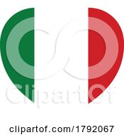 Poster, Art Print Of Italy Italian Flag Heart Concept