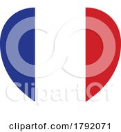 France French Flag Heart Concept