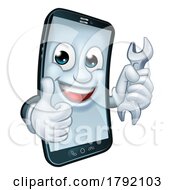 05/12/2023 - Mobile Phone Repair Spanner Thumbs Up Mascot