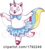 Poster, Art Print Of Unicorn Cat Ballerina