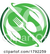 Poster, Art Print Of Vegan Organic Green Food Logo