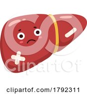 Poster, Art Print Of Liver Organ Mascot