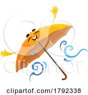Poster, Art Print Of Umbrella Weather Mascot