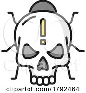 Poster, Art Print Of Skull Virus Icon