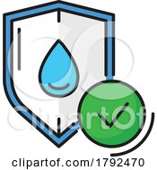 Poster, Art Print Of Waterproof Protection Icon