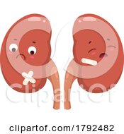 Poster, Art Print Of Kidney Organ Mascot