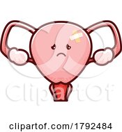 Poster, Art Print Of Uterus Organ Mascot