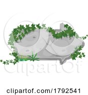 Poster, Art Print Of Stone Tablet Sign And Foliage