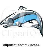 Jumping or Swimming Salmon by Vector Tradition SM #COLLC1792554-0169