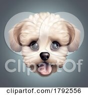 Poster, Art Print Of Cute Little Dog - Ios Style Icon