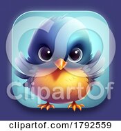 Cute Little Bird Ios Style Icon by chrisroll