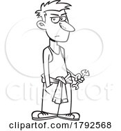 Cartoon Clipart Black And WhiteGreat Gatsby Character George Wilson