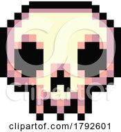 Poster, Art Print Of Pixelated Skull