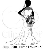 05/26/2023 - Bride Bridal Wedding Dress Silhouette Woman Design