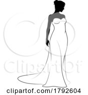 05/26/2023 - Bride Bridal Wedding Dress Silhouette Woman Design