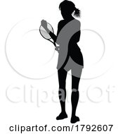 05/26/2023 - Tennis Silhouette Sport Player Woman