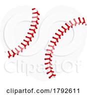 Baseball Ball Heart Shape Concept