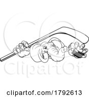 05/27/2023 - Elephant Ice Hockey Player Animal Sports Mascot