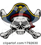 05/27/2023 - Pirate Hat Skull And Crossbones Cartoon