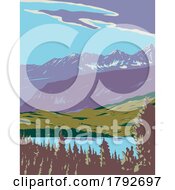 Emerald Lake In Yoho National Park In British Columbia Canada WPA Poster Art