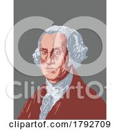 Poster, Art Print Of George Washington Founding Father And First President Of The United States Wpa Poster Art