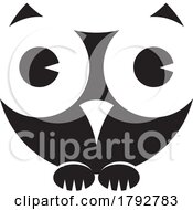 Poster, Art Print Of Black And White Perched Owl