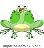 Poster, Art Print Of Cartoon Frog Grinning
