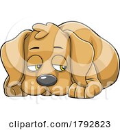 Poster, Art Print Of Cartoon Depressed Dog