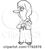 Cartoon Black And White Mother Teresa by toonaday