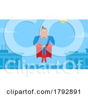 Poster, Art Print Of Cartoon Clipart Super Man Flying