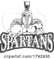 Spartan Trojan Bowling Sports Mascot