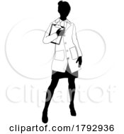 Poster, Art Print Of Scientist Female Engineer Woman Silhouette Person