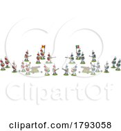 Poster, Art Print Of Cartoon Toy Soldiers At War