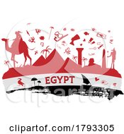 Poster, Art Print Of Egypt Travel Banner Horizontal