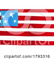 Poster, Art Print Of Waving Flag Of The United States