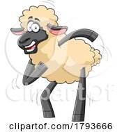 Poster, Art Print Of Cartoon Sheep Dancing