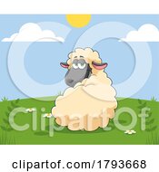 Poster, Art Print Of Cartoon Sheep Resting