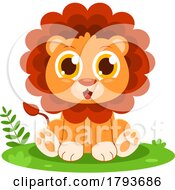 Poster, Art Print Of Cartoon Cute Baby Lion