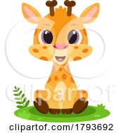 Poster, Art Print Of Cartoon Cute Baby Giraffe